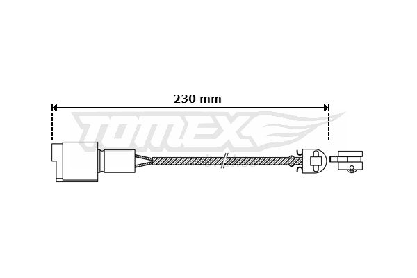 TOMEX BRAKES Сигнализатор, износ тормозных колодок TX 30-28